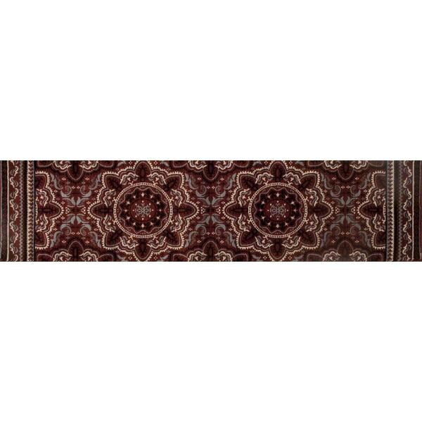 Art Carpet 2 x 8 ft. Milan Collection Fanciful Woven Area Rug Runner, Red 24408